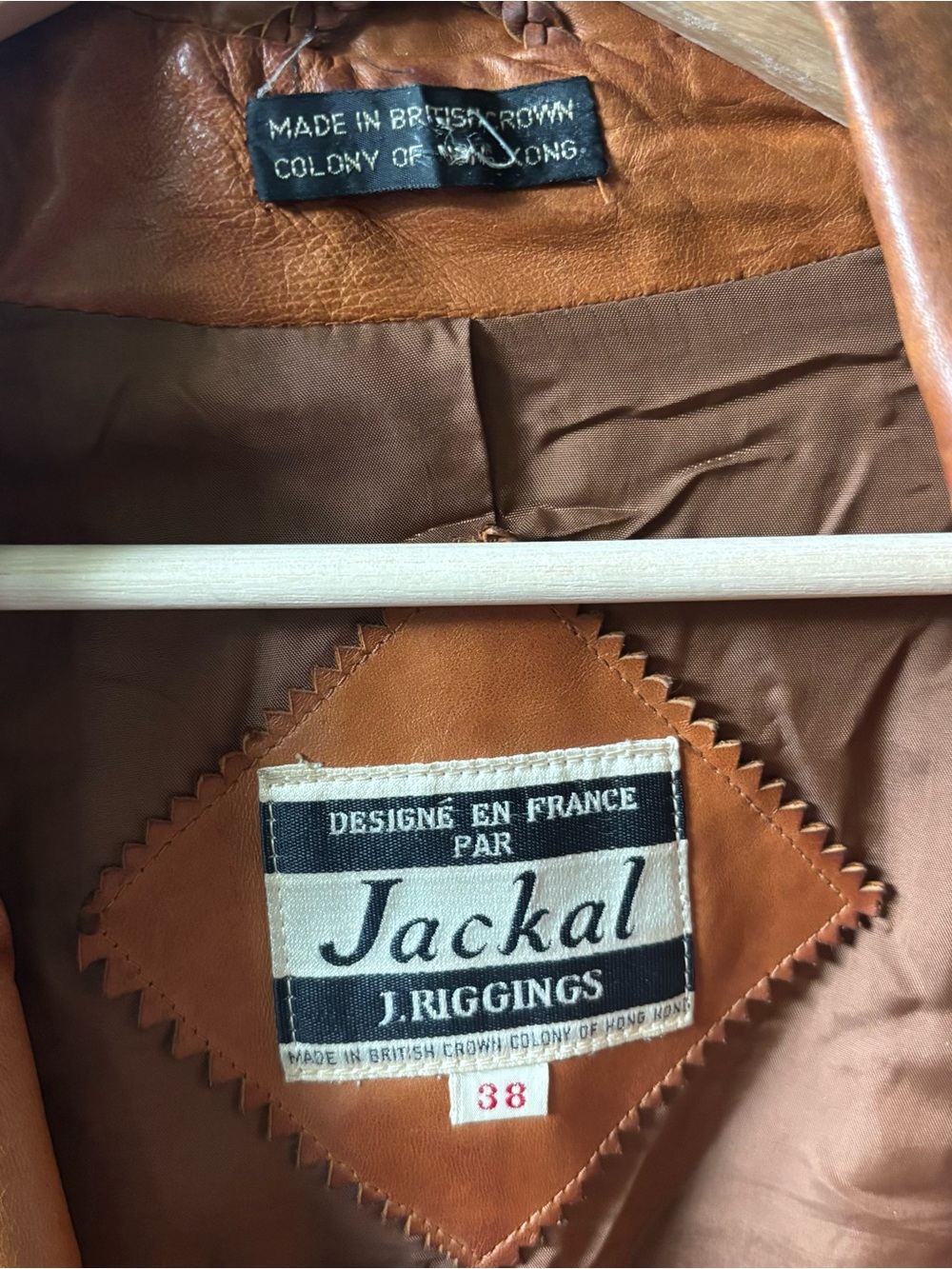 J.Riggings Jackal Vintage 70s Leather Jacket - Picture 3 of 9